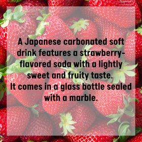 Generic Ramune strawberry six-pack on display, convenient for sharing at gatherings.