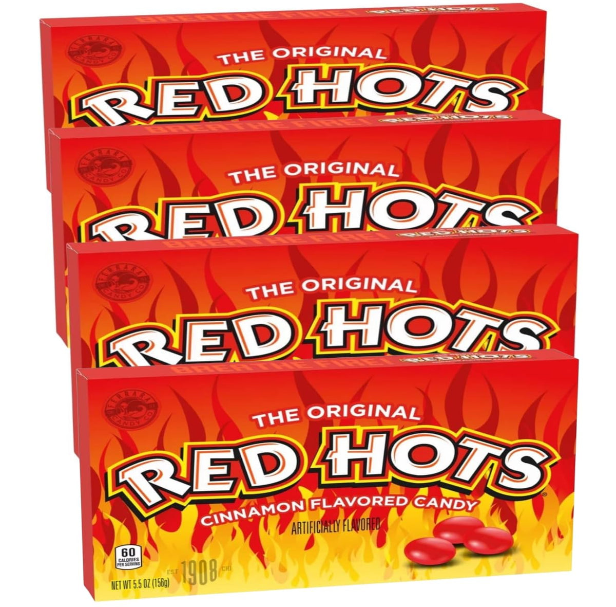 Generic Red Hot Cinnamon hard candy pack with bold flavor for sharing