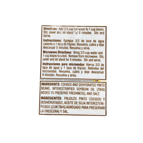 Generic Redfried Beans resealable pouch keeps freshness