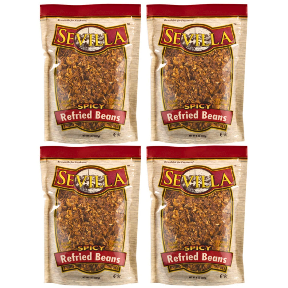 Generic Redfried Beans Dehydrated 4-pack ready in minutes for quick meals.