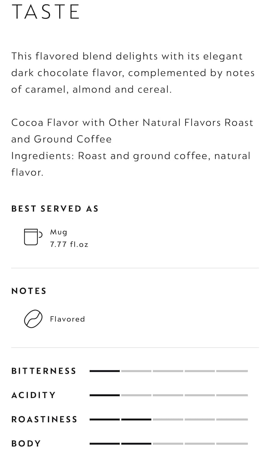 Generic Rich Chocolate espresso pods deliver balanced flavor in every cup
