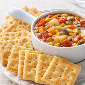 Generic Saltine Crackers versatile meals; ideal with soups, salads, dips, or snacks.