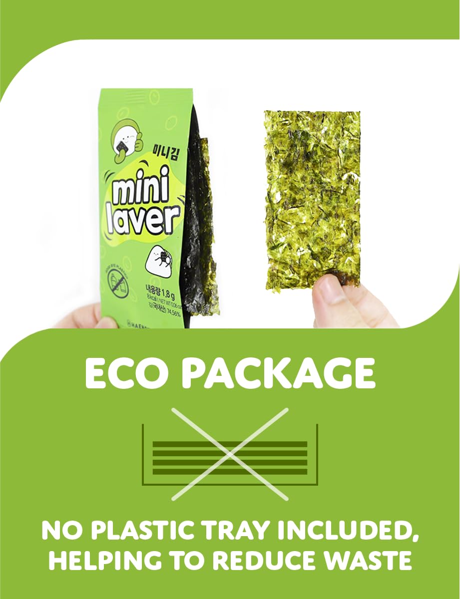 Generic seaweed sheets crumbled over rice for flavor