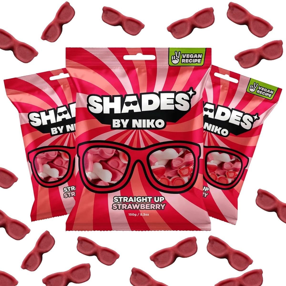 Shades by Niko originals assortment emphasizing chewy texture.