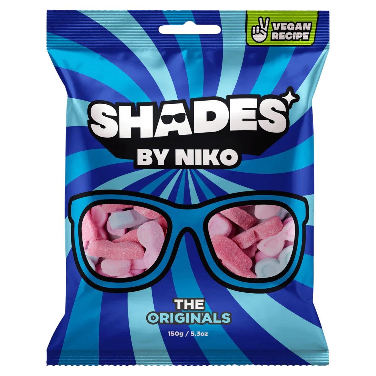 Shades by Niko UK imported candy for authentic taste.