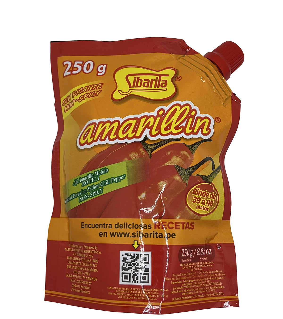 Generic Sibaritaa Aji Amarillo paste jar with vibrant golden color for Peruvian dishes.