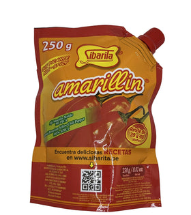 Generic Sibaritaa Aji Amarillo paste jar with vibrant golden color for Peruvian dishes.
