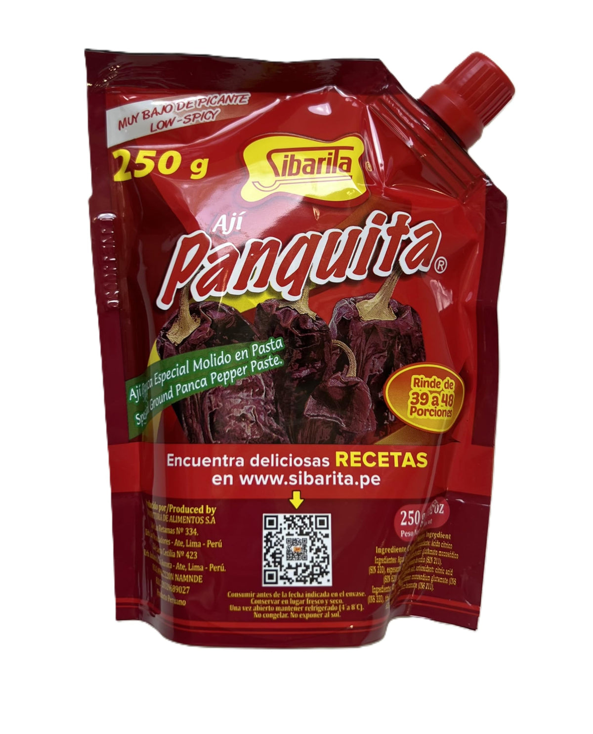 Generic Sibaritaa Aji Panca pouch front shows smoky, fruity Peruvian flavor for everyday meals.