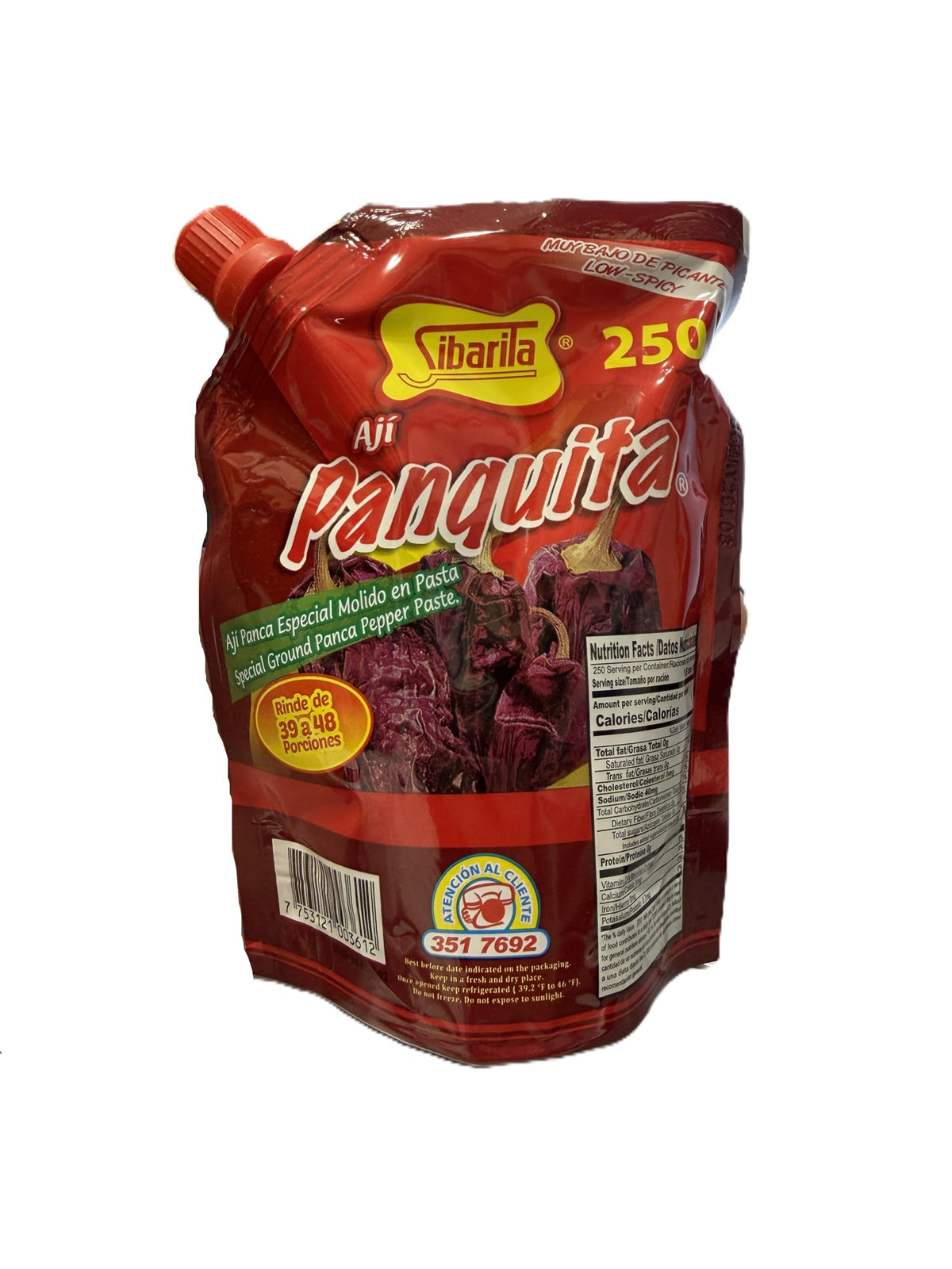 Generic Sibaritaa Aji Panca texture closeup highlights deep red color and robust aroma.