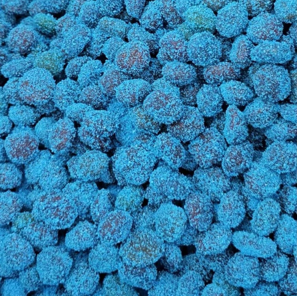 Generic Sour Blue Raspberry Gushers pack; vibrant colors and tangy bite for a party snack