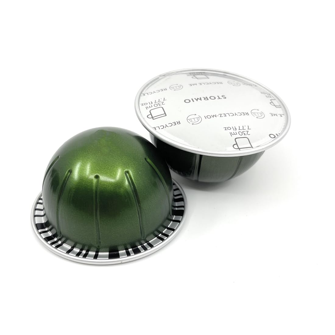 Generic Stormio pods pack shot for 230ml servings, rich long black potential