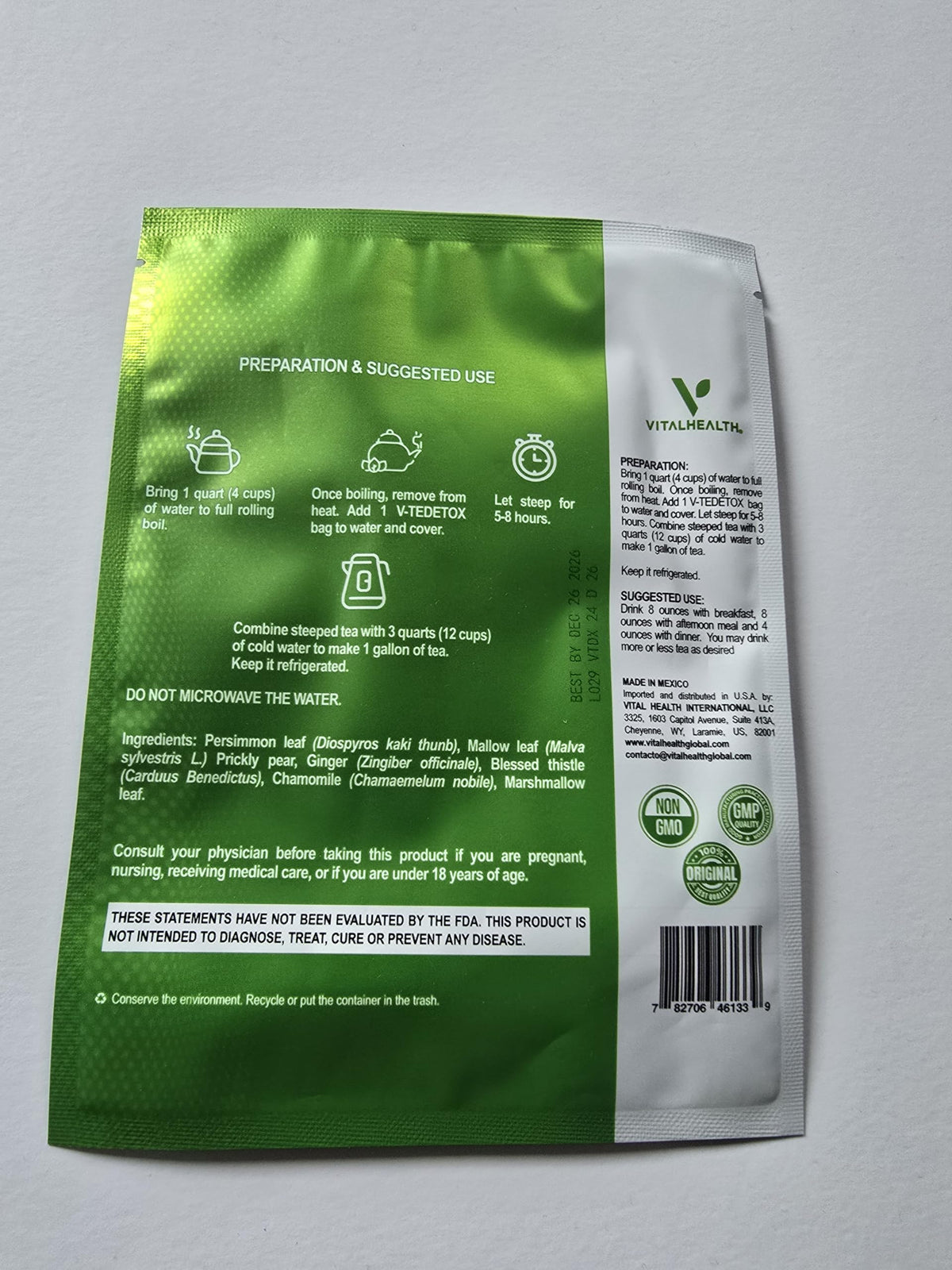 Generic TE DETOX brew cup image showing easy preparation and sip-ready experience.