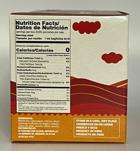 Generic Tradiciones Andinas packaging shows 40 tea bags for daily ritual.