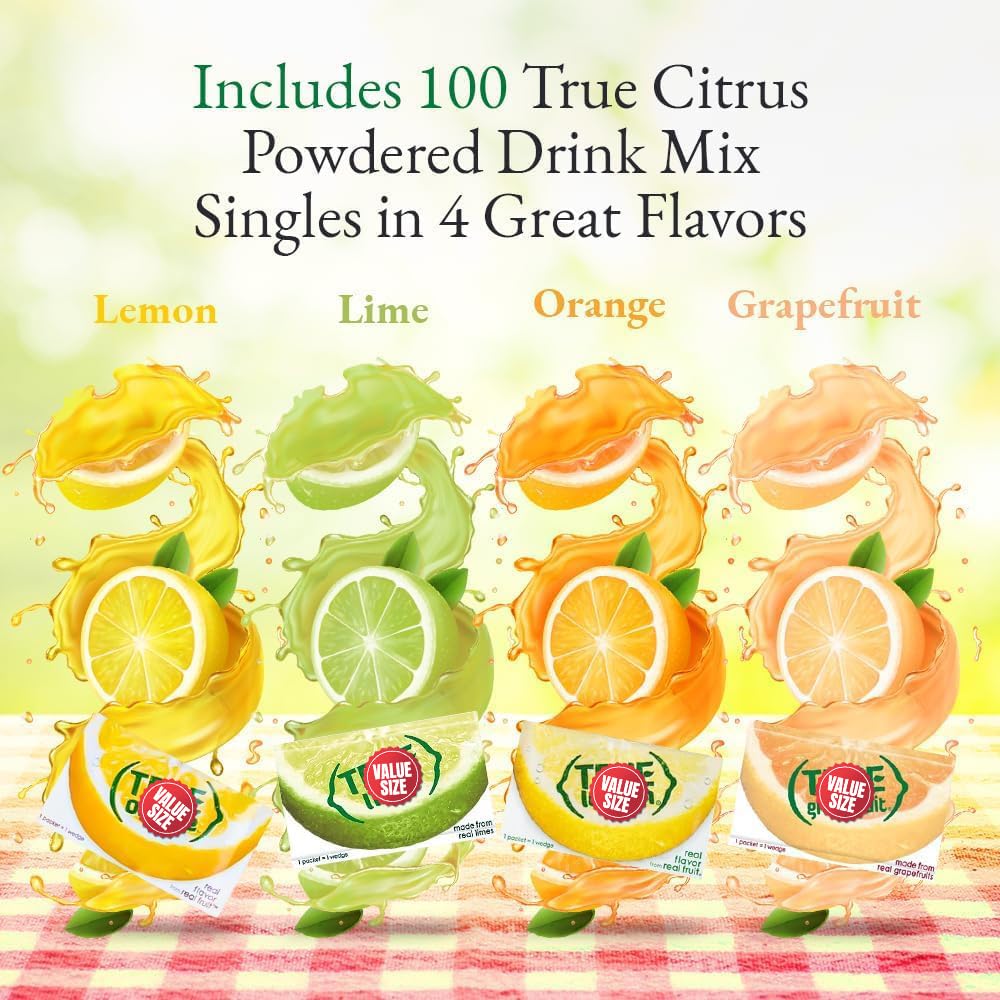 Generic True Lime bottle pour adds crisp citrus zest to hydration