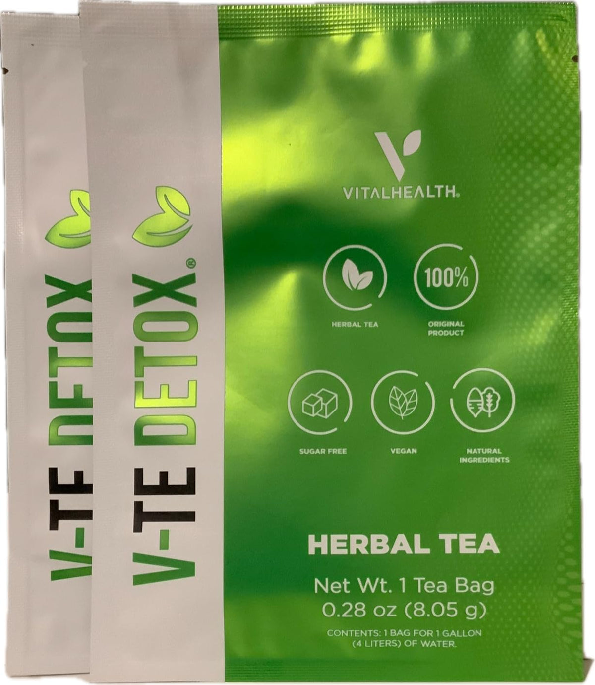 Generic V- TE-DETOX bottle hero, a plant-based detox aid supporting digestion