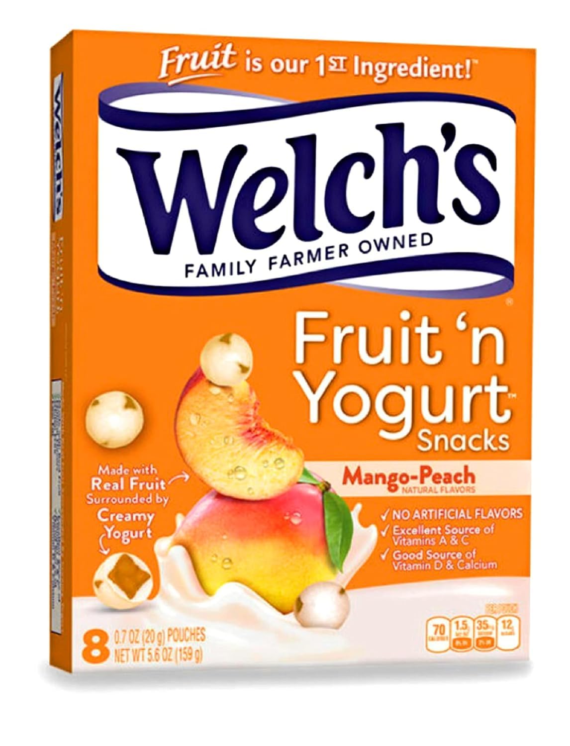 Welch's Fruit 'n Yogurt Snacks single-serve packs suitable for lunchboxes