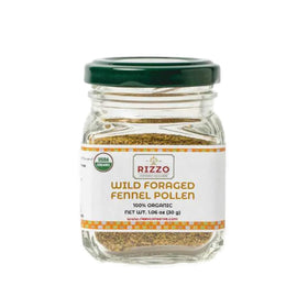 Generic fennel pollen bottle captures wild Sicilian aroma for seafood and poultry.