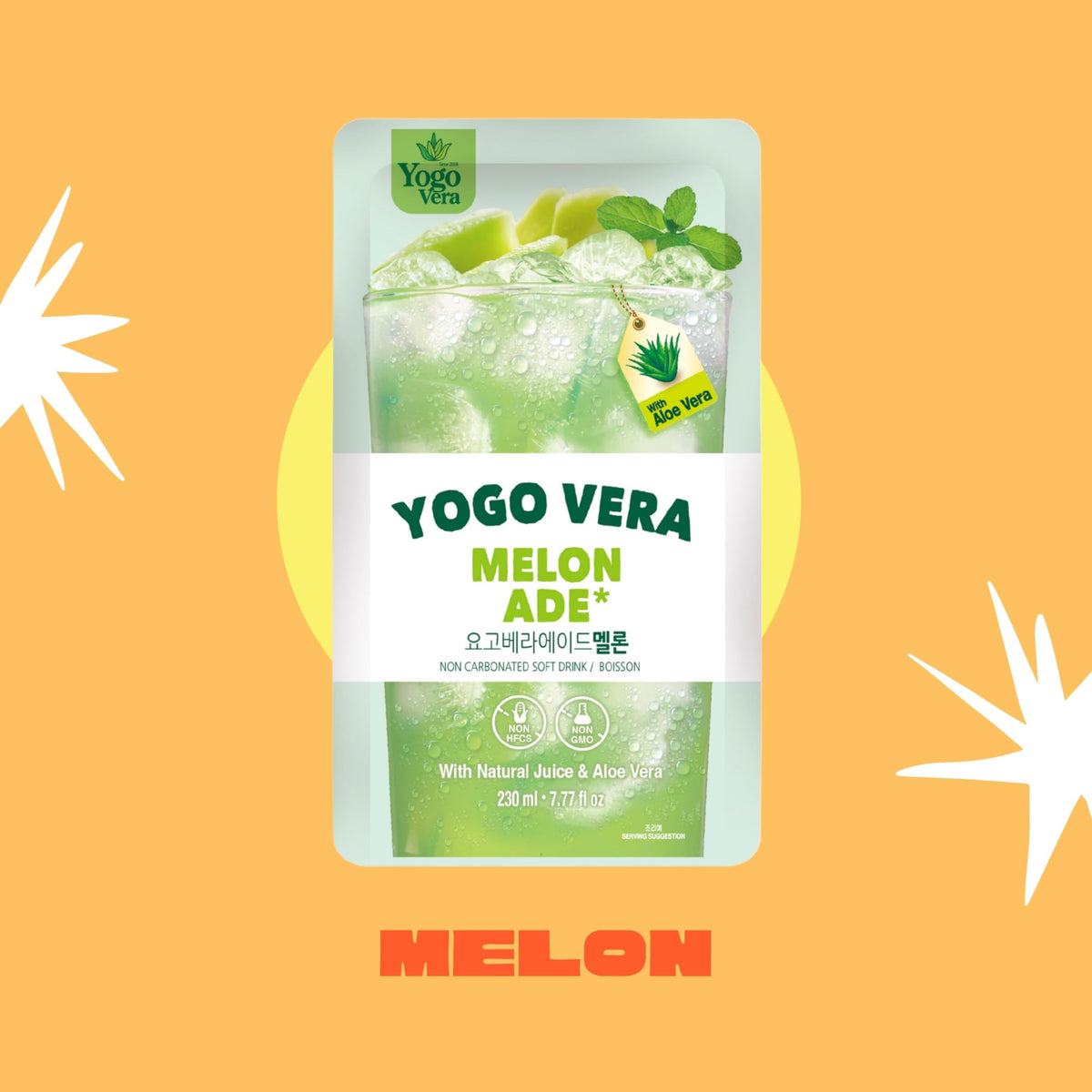 Generic Yogo Vera Melon Ade pouch pack ready for travel and snacks.