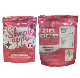 Generic You Glow Babe Shepu Appu Juice ingredients panel displayed for informed choice.