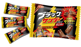 Generic Yuraku Seika Black Thunder Mini Bars assorted pack front view ideal for on-the-go snacking.