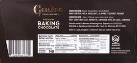 Geneve two-bar pack of vegan, dairy-free chocolate for desserts and gifting