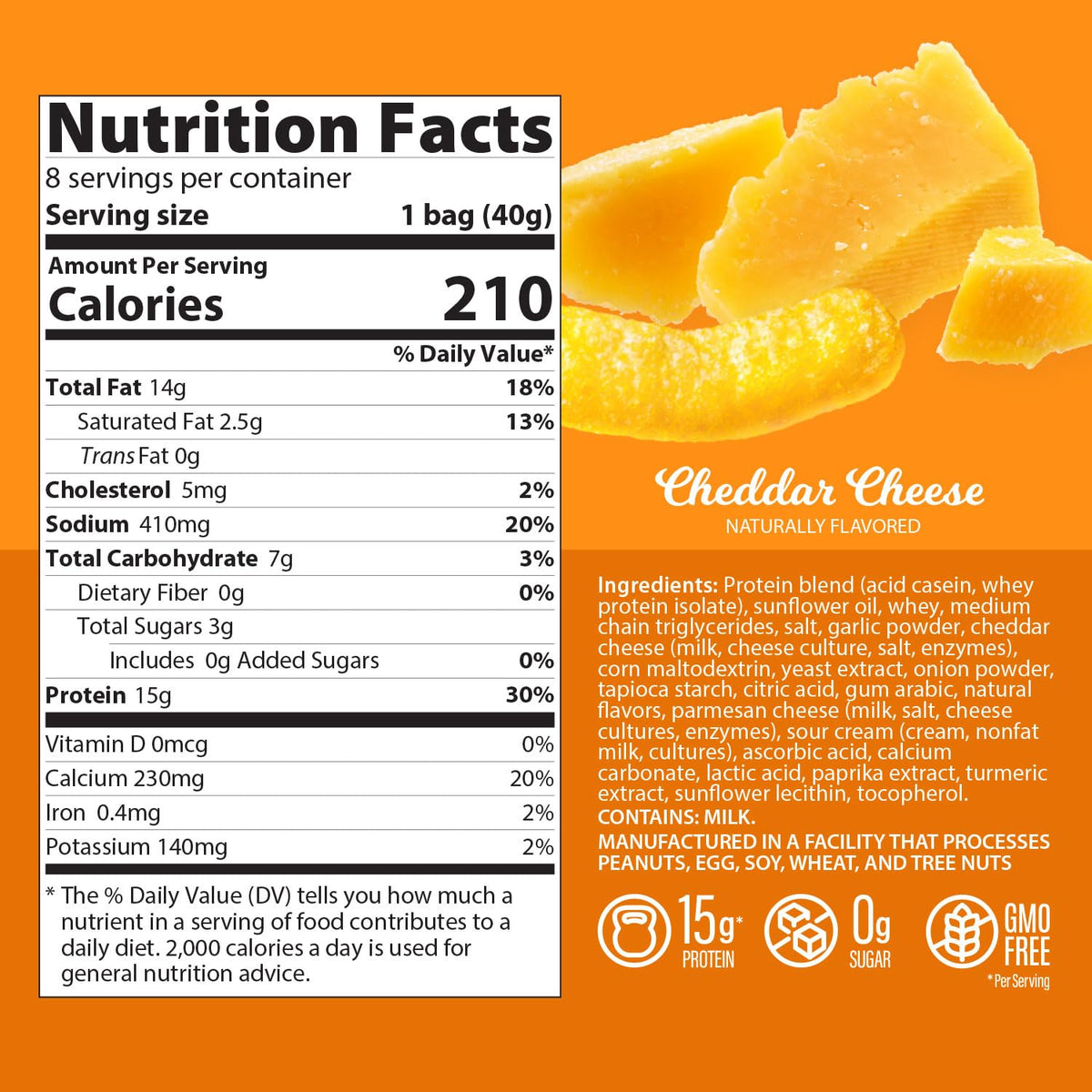 Genius Gourmet Protein Puffs kid-friendly snack in lunchbox