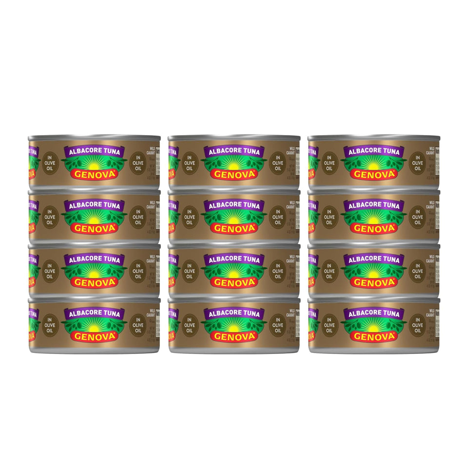 Genova albacore tuna in olive oil, 5 oz can, pantry-ready