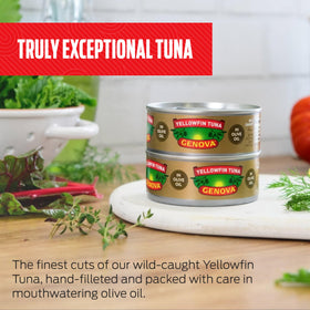 Genova dish with salad and pasta using olive oil tuna for Mediterranean flavor