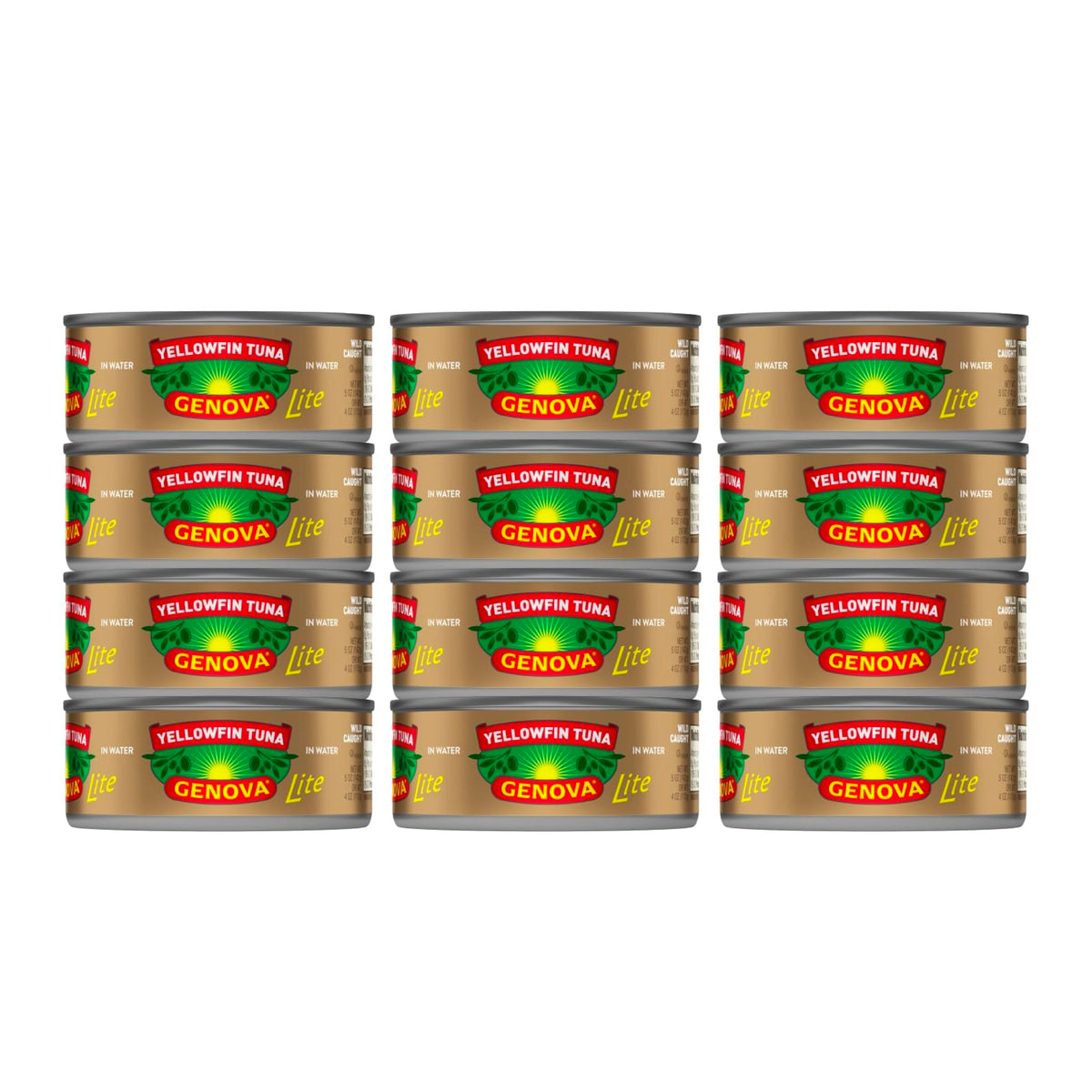 Genova Premium Lite Yellowfin Tuna in Water can, ready for quick, protein-rich meals.