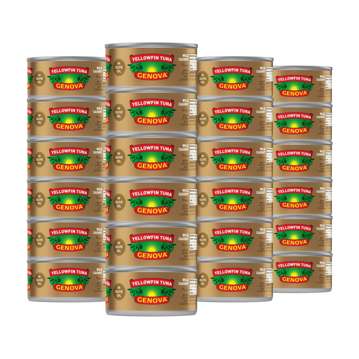 Genova Premium Yellowfin Tuna in Olive Oil can showing rich flavor ideal for salads