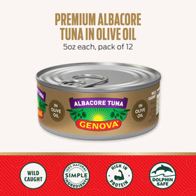 Genova wild-caught albacore tuna, solid white quality