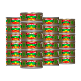 Genova Yellowfin Tuna in olive oil can highlights premium quality and quick meal prep.