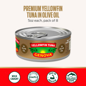 Genova tuna in olive oil, smooth texture for quick meals