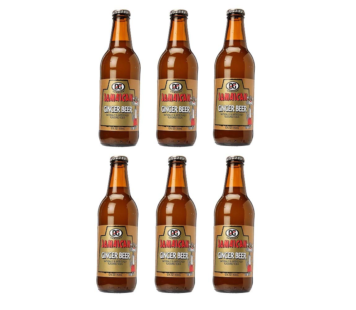 Genuine Ginger Beer 6-pack on a wooden table, ideal for refreshing mixers.