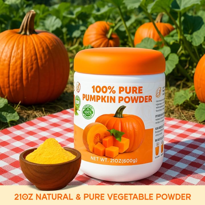 Gephron pumpkin powder for baking enhances pies and muffins with warm pumpkin flavor