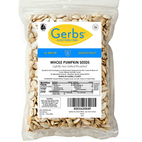 Gerbs allergen-free pumpkin seeds in-shell support safe snacking