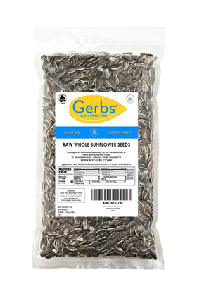 GERBS crack-and-eat sunflower seeds ready-to-snack in a convenient form