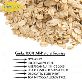 GERBS reseal pouch keeps oats fresh after opening.
