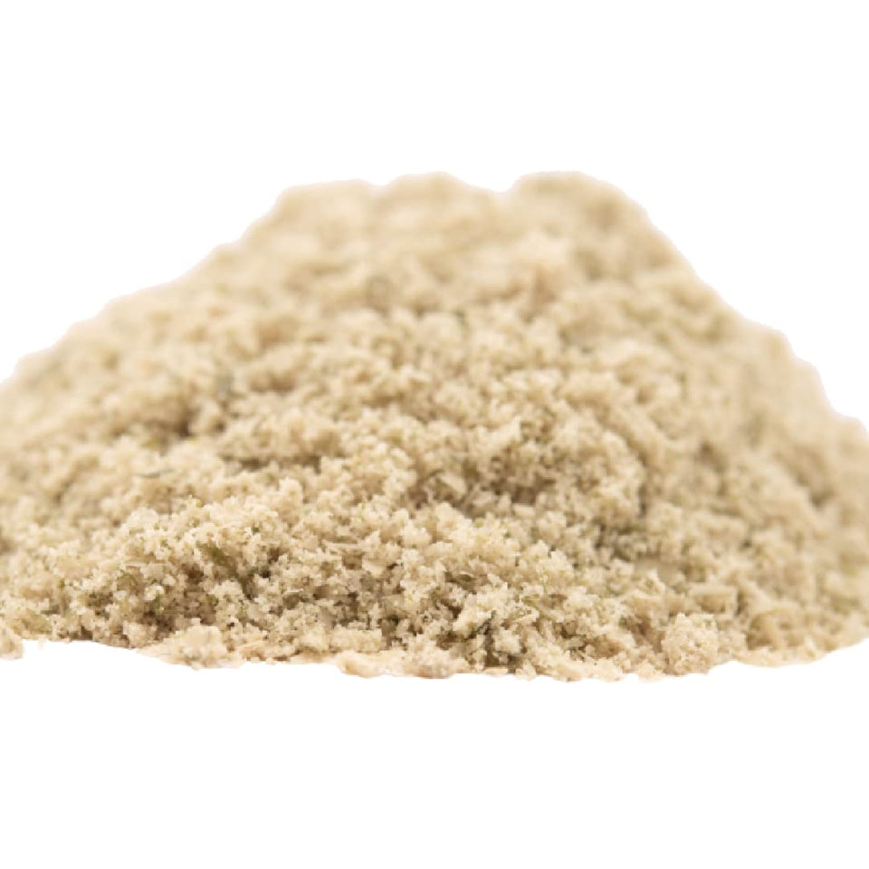 GERBS Pumpkin Seed Meal bulk bag shown with resealable zipper for freshness