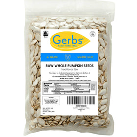 GERBS pumpkin seeds raw in-shell kitchen scenario for snacking and cooking