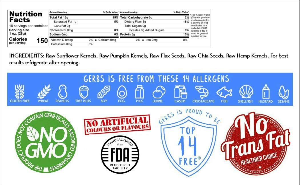 GERBS resealable bag feature promotes fresh-snacking over time