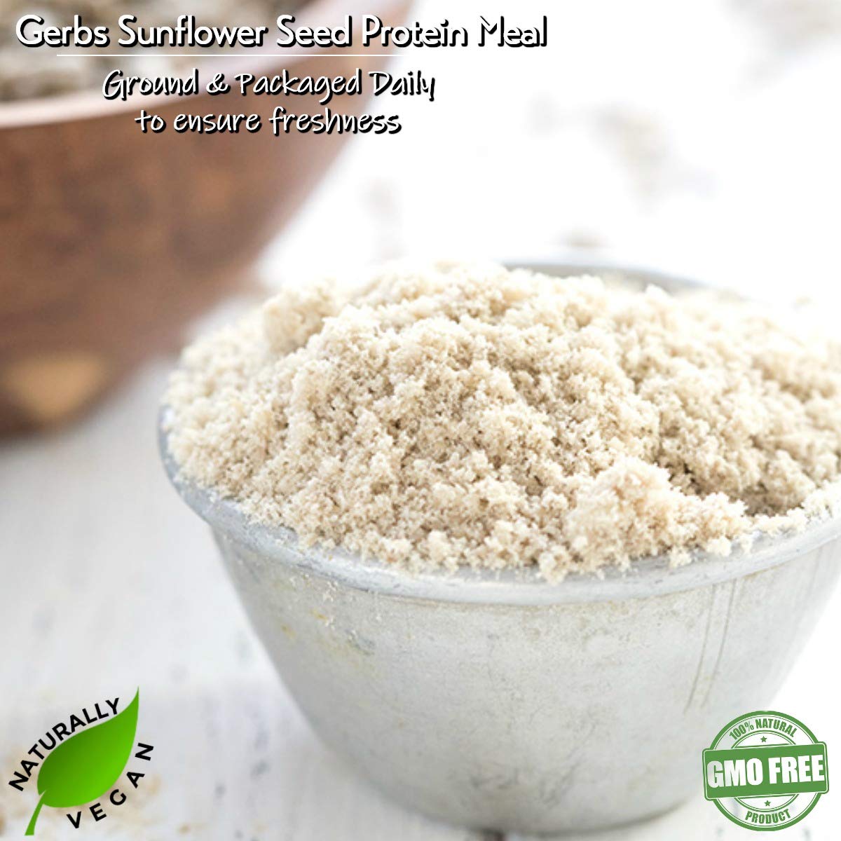 GERBS cold milled full oil seed protein powder adds rich texture.