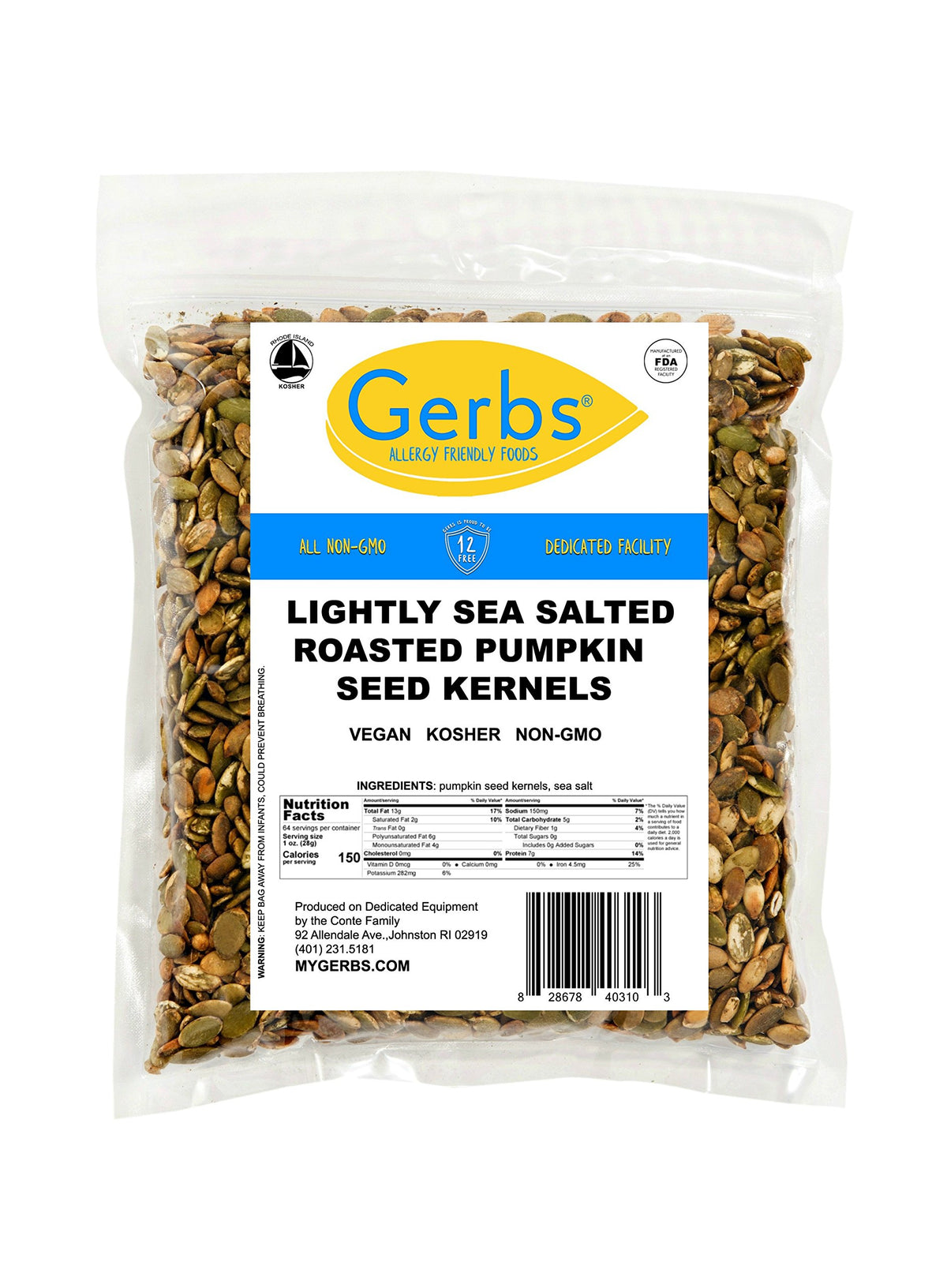 Gerbs resealable packaging preserves crunch and freshness between uses.