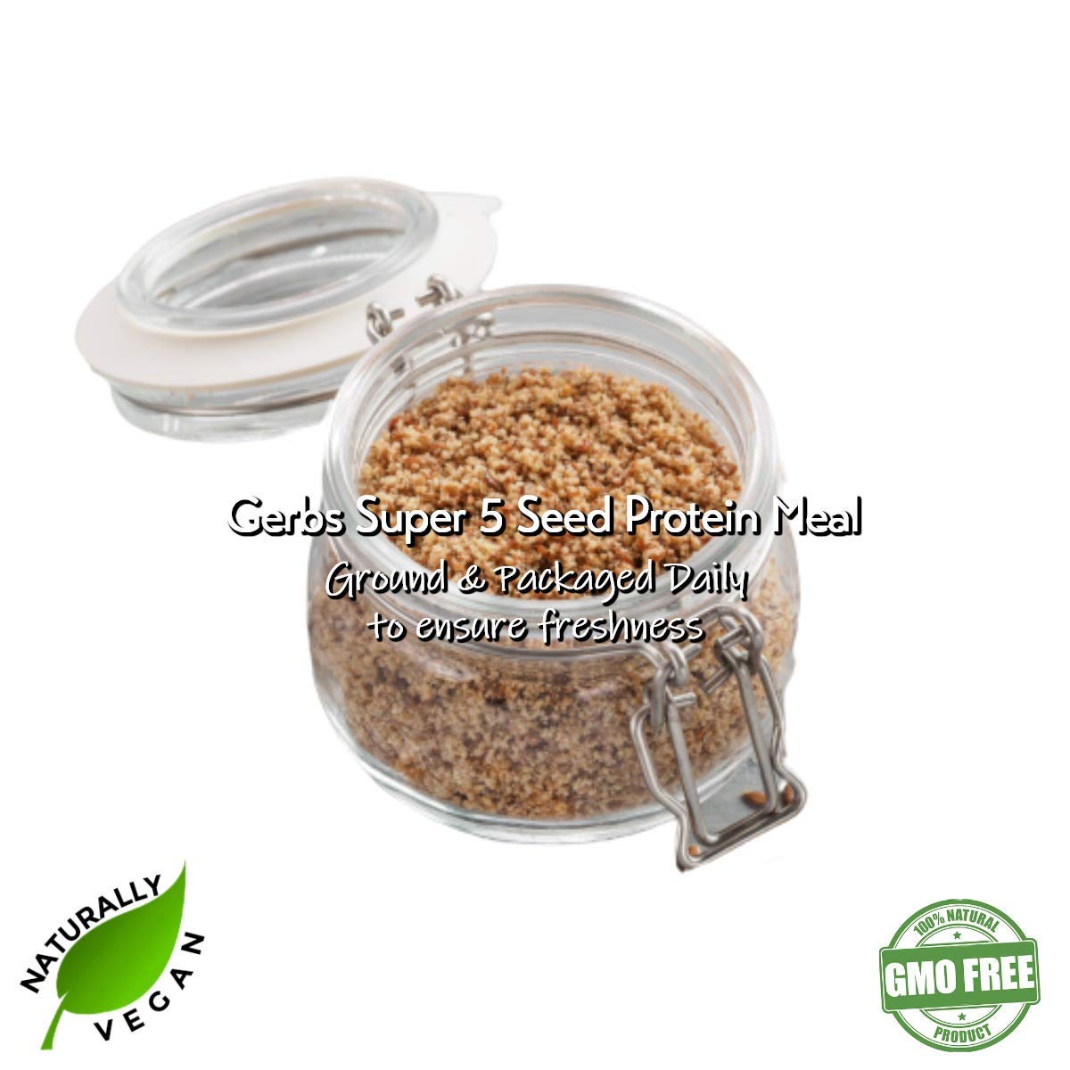 GERBS Super 5 Seed Meal granola cluster with crunchy texture