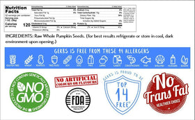 GERBS Top 14 allergen-free pumpkin seeds suited for diverse diets.