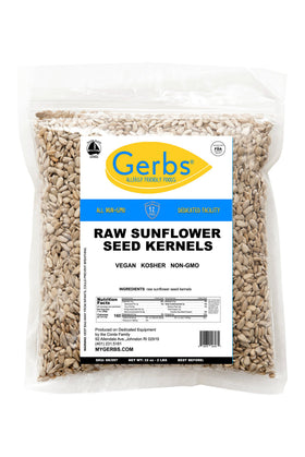Gerbs vegan kosher symbols indicate dietary compatibility for diverse meal plans.