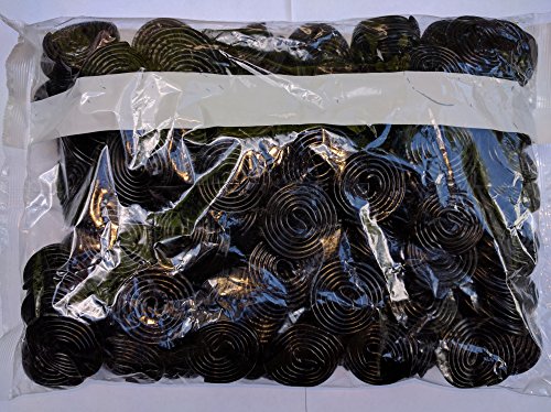 Close-up of Broadway Licorice Wheels showing chewy texture and glossy finish.