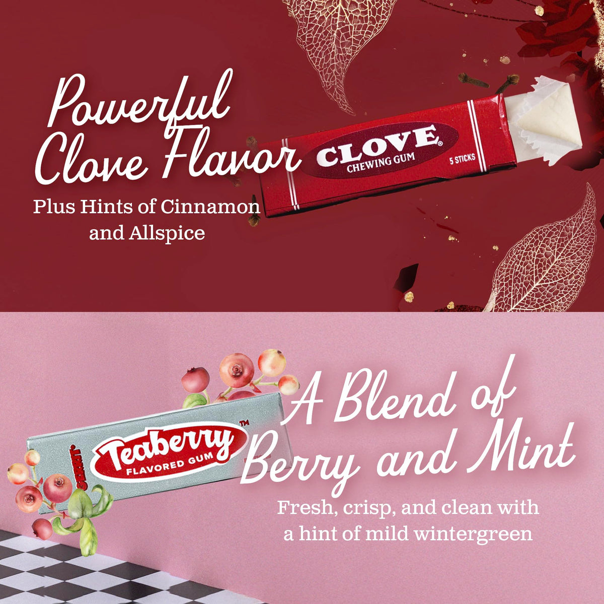 Gerrit's Beeman's wintergreen closeup with bold minty kick.