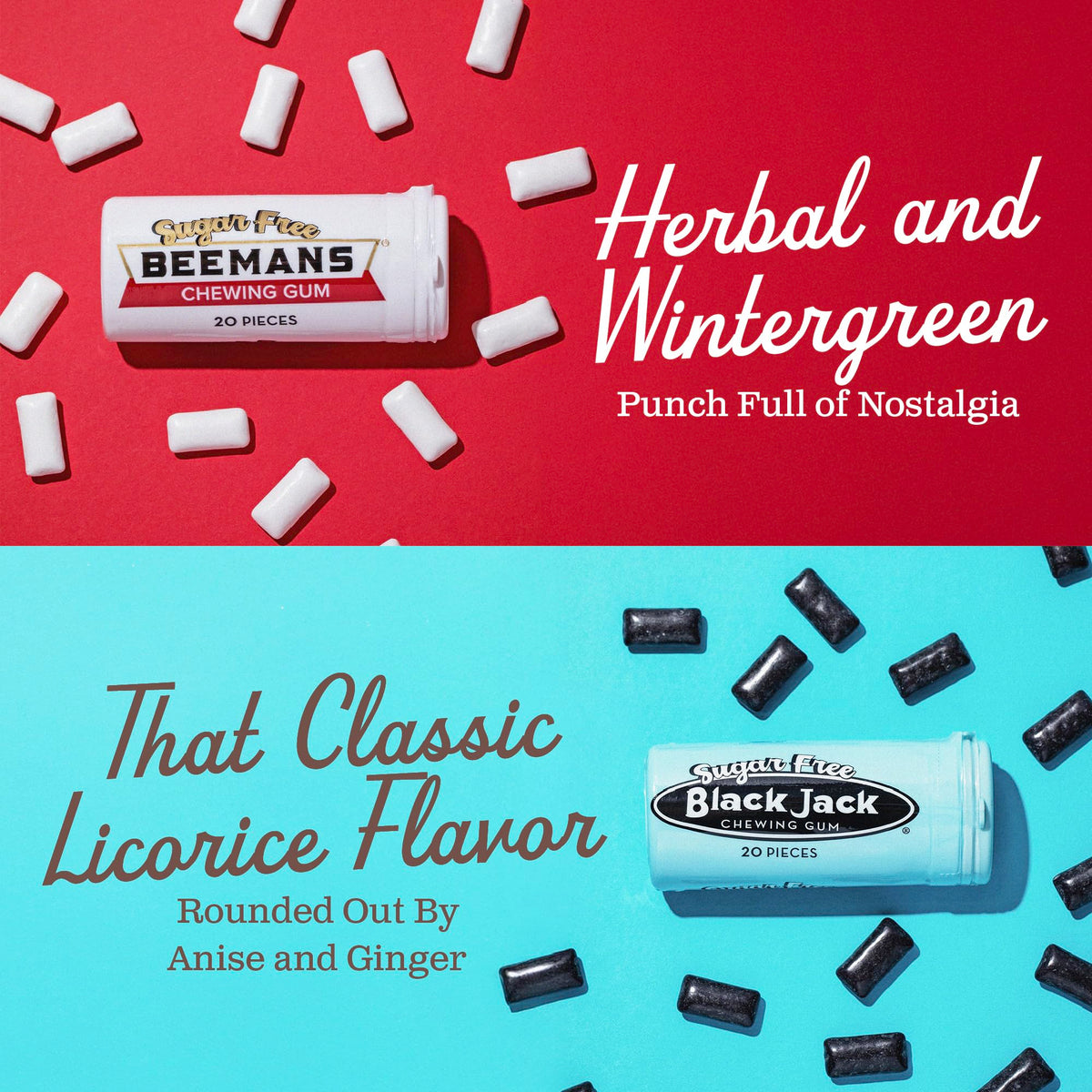 Gerrit's Black Jack sugarfree gum tube delivers bold retro flavor on the go