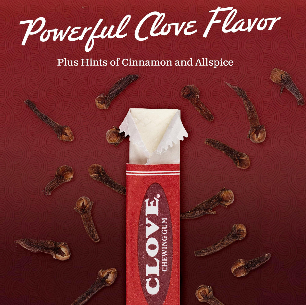 Inside view of Gerrit's 20-count clove gum bulk pack for easy sharing